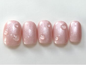 ネイルメゾン 天神店(NAIL MAISON)/ピンクラメぷっくり¥5000
