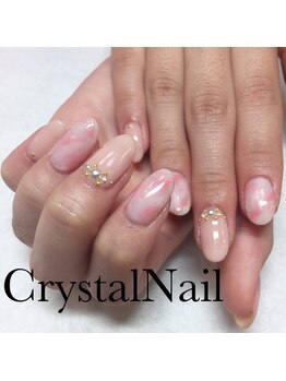 クリスタルネイル ボンベルタ橘店(CRYSTAL NAIL)/ガーリーネイル