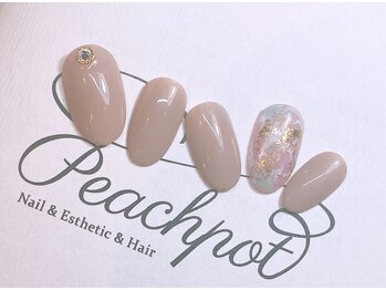 ピーチポット/シェラックシンプルアート5500円