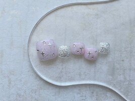 フット　韓国風　キラキラ