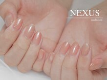 ネクサス(NEXUS)/オレンジピンクのラメデザイン