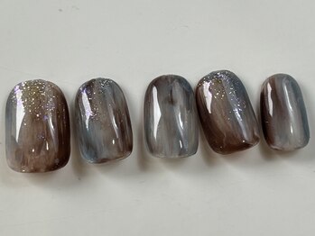 ネイルメゾン 天神店(NAIL MAISON)/もやもやニュアンス秋冬¥5000