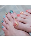 夏のフルーツフットネイル♪