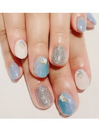 きれかわマーメイドネイル