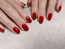 モグネイル(Mogunail)/ボルドーワンカラー　秋ネイル