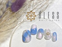 ネイルアンドアイラッシュ ブレス エスパル山形本店(BLESS)/ぷっくりフラワーネイル