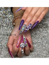 オーロラきらきらネイル☆