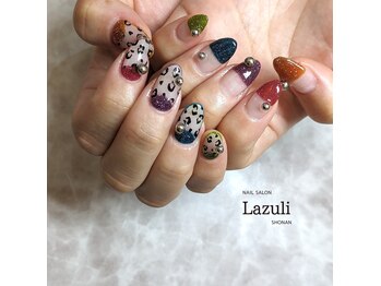 ラズリショウナン(Lazuli SHONAN)/カラフルレオパードネイル