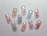 【Hand】蓄光ネイル◆スターライトホログラムネイル¥6000