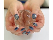 ジュジュハティ(JujurHati)/ネイビー花火ネイル