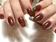 デューネイルスタジオ(dew nail studio)/ブラウンレッド ワンカラー