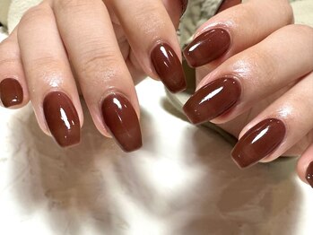 デューネイルスタジオ(dew nail studio)/ブラウンレッド ワンカラー