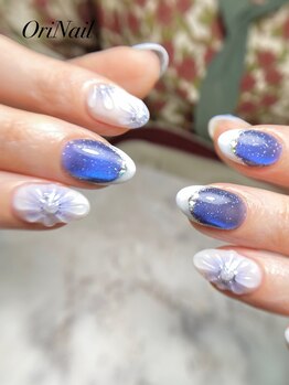 マグネットフレンチ×フラワー