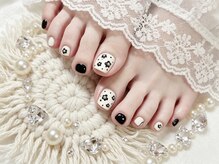 ナナネイル(Nana Nail)/モノトーンフットネイル