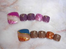 ブリオン 六本松店(Bullion)/ウェーブライン　フットネイル