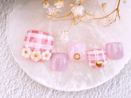 チェックネイル￥8000