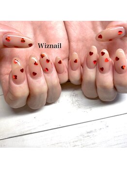 ハートだらけネイル