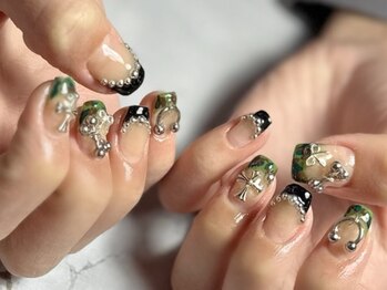 わがままキャット/迷彩柄フレンチ