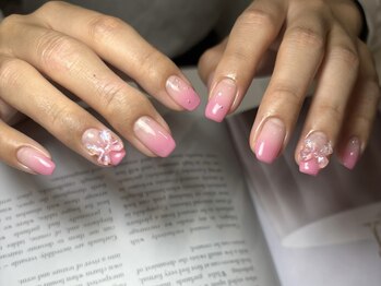 サロンドファン(salon de Fan)/ピンクリボングラデーション♪