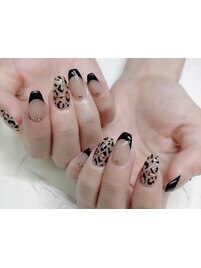 ヒョウ柄×フレンチ