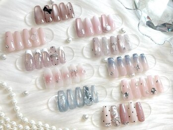 リッシュ ドゥ(RICHE deux)の写真/口コミ高評価!ちゅるんと王道ワンホンネイル・ハートネイル・リボンネイルも★パラジェル+Art2本付¥8000♪