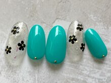 アブニール 我孫子店(ＡＶＥＮＩＲ)/クリアフラワーネイル新規¥6,160