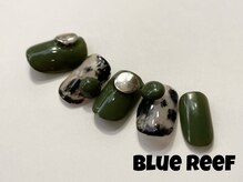 ネイルアンドまつげエクステ ブルーリーフ 四谷三丁目店(Blue Reef)/個性派ダルメシアンネイル