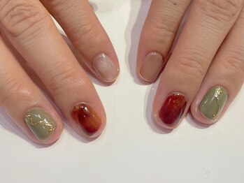 フェアリー(Fairy)/秋にぴったり♪べっ甲ネイル