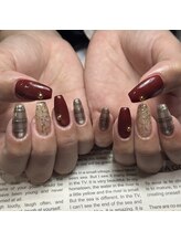 アース 新瑞橋店(HAIR & MAKE EARTH)/チェックネイル