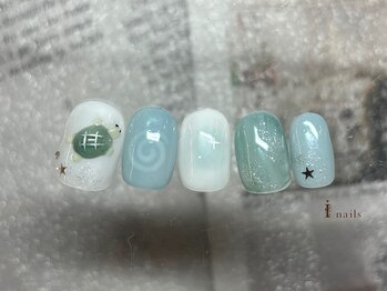 かめ夏ネイル