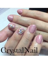 クリスタルネイル ボンベルタ橘店(CRYSTAL NAIL)/ガーリーネイル