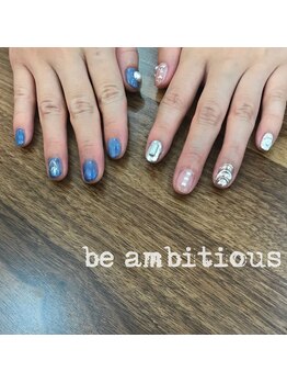 ネイルサロンアンドスクール ビーアンビシャス(be ambitious)/アシンメトリー