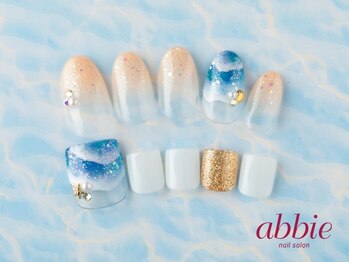 ネイルサロン アビー 宮益坂店(abbie)/サマー◇上¥12375/下¥13002