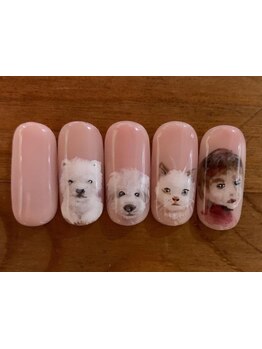 手描きアートが得意なサロン