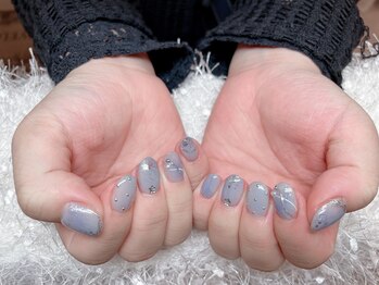 レアネイル 新宿(le'a nail)/ブルーネイル