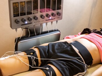 カナン 岡山本店の写真/EMSでインナーマッスルを鍛え、姿勢改善しながら骨盤矯正も叶う♪内側から整えて理想の身体を手に入れて◎