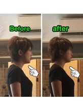 トレイン/顔の大きさ改善例