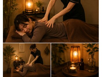 マハナ(Mahana)の写真/【首肩こり・腰痛緩和】深部まで届くオイルリンパやもみほぐし×温活menuも豊富♪あなたのための貸切空間◎