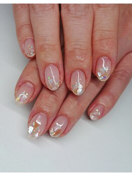 涼しげジェルネイル