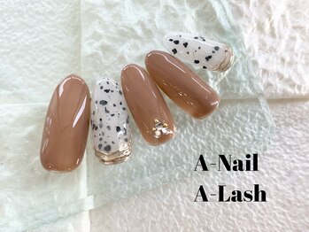 エーネイル エーラッシュ(A-NAIL A-LASH)/定額ハンドネイル【倉敷】