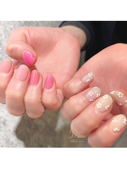 モアネイル(MORE-NAIL)/ピンクとお花