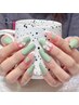 【チップ長さ出し10本】定額コース(パーツ・3D付)　¥11980