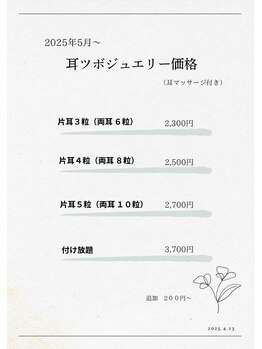 ビジュープラス 幸手店(Bijou+)/2025年5月～耳ツボジュエリー
