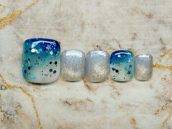 キャンアイドレッシー 三鷹ネイルサロン/フット/定額デザインB