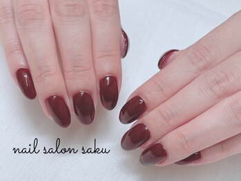 サク(saku)/ボルドー/ワンカラー
