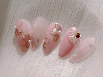 ネイルサロン リン(Lin)/春　桜ネイル