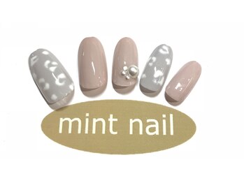 ネイルアンドアイ ミント(nail＆eye mint)/シンプルヒョウ柄ネイル