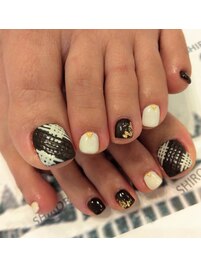 バレンタインフットネイル☆