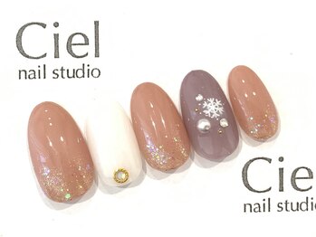 シエルネイルスタジオ 新宮店(Ciel nail studio)/【7590円】雪の結晶☆