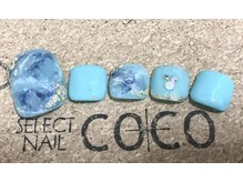 セレクトネイル ココ 秦野店(SELECT NAIL COCO)/フット　豪華天然石
